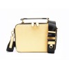 Eco-Friendly Saffiano Crossbody Bag  - Gold