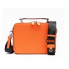 Eco-Friendly Saffiano Crossbody Bag  - Orange