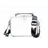 Eco-Friendly Saffiano Crossbody Bag  - White