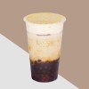 Black Glutinous Rice boba Milk Tea (500ml)