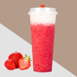 Cheese Strawberry Tea 500 ML  (Hot)