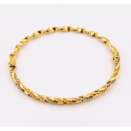 18k Bangle  19cm  Yellow Gold  6.06grams