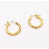 18k Earrings   0.94grams  Size 15mm