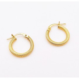 18k Earrings   0.94grams  Size 15mm