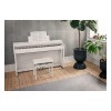 Kawai CN201B Upright Digital Piano With Bench - Premium Satin White