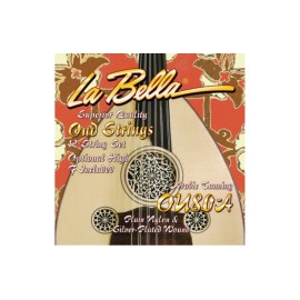 La Bella OU80A-B Oud Arabic Tuning Black..