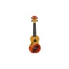 Mahalo Ukulele Soprano " Hawaii " Designer Series - Orange Burst - Included Bag