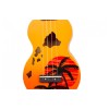 Mahalo Ukulele Soprano " Hawaii " Designer Series - Orange Burst - Included Bag