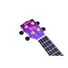 Mahalo Ukulele Soprano " Hibiscus " Designer Series - Purple Burst - Included Bag