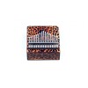 Kalimba 17 Stainless Steel Keys Trembesi Wood Graphic Art Design on Top Back And Sides - Cheetah - Key of C