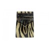 Kalimba 17 Stainless Steel Keys Trembesi Wood Graphic Art Design on Top Back And Sides - Zebra - Key of C