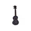 Mahalo Ukulele Soprano M1 Rainbow "R" Series Black MR1BK With Bag