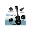 Mahalo Learn To Play Soprano Ukulele Pack - M1 Rainbow "R" Series - Black