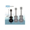 Mahalo Learn To Play Soprano Ukulele Pack - M1 Rainbow "R" Series - Black