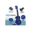 Mahalo Learn To Play Soprano Ukulele Pack - M1 Rainbow "R" Series - Blue