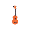 Mahalo Ukulele Soprano M1 Rainbow "R" Series Orange MR1OR With Bag