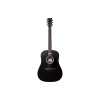 Martin Signature Series Guitar DX Johnny Cash Dreadnought Acoustic-Electric Guitar - Jett Black - Martin Gig Bag Included