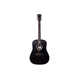 Martin Signature Series Guitar DX Johnny Cash Dreadnought Acoustic-Electric Guitar - Jett Black - Martin Gig Bag Included