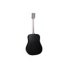 Martin Signature Series Guitar DX Johnny Cash Dreadnought Acoustic-Electric Guitar - Jett Black - Martin Gig Bag Included