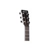 Martin Signature Series Guitar DX Johnny Cash Dreadnought Acoustic-Electric Guitar - Jett Black - Martin Gig Bag Included