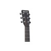 Martin Guitar OMC-X1E 000 Shape Acoustic-Electric Guitar - Jett Black - Martin Gig Bag