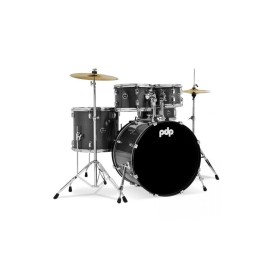 PDP Center Stage 5-Piece Drum Set With Hardware And Cymbals - Silver Sparkle