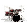 PDP Concept Maple 7-Piece Drum Shell Pack - Red to Black Sparkle Fade ( Without Cymbals )