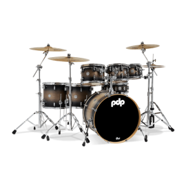 PDP Concept Maple 7-Piece Drum Shell Pack - Satin Charcoal Burst ( Without Cymbals )