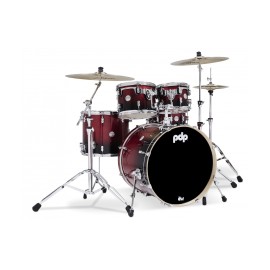 PDP Concept Maple Shell Pack - 5-piece - Red To Black Sparkle Fade ( Without Cymbals )