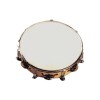 Power Beat Tambourine 10" With Skin - Chrome