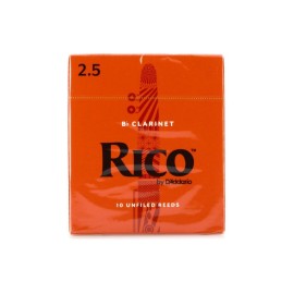 Rico by D'Addario Bb Clarinet Reeds - Strength 2,5 - Box Of 10 Pieces