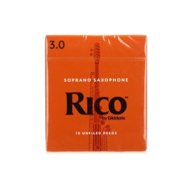 Rico by D'Addario Soprano Saxophone Reeds - Strength 3 - Box Of 10 Pieces