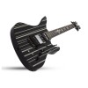 Schecter Electric Guitar Synyster Custom-S - Gloss Black With Silver Pin Stripes