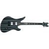 Schecter Electric Guitar Synyster Custom HT - Gloss Black With Silver Pin Stripes