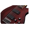 Schecter 5 Strings Electric Bass Guitar Omen-5 - Walnut Satin (WSN) - Includes Hardshell case