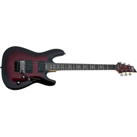 Schecter Electric Guitar Demon-6 FR - Crimson Red Burst