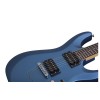 Schecter Electric Guitar C-6 Deluxe - Satin Metallic Light Blue (SMLB)