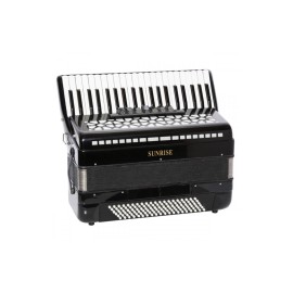 Sunrise Accordion 120 Bass - Black Color