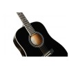 SX Guitar Acoustic Dreadnought SD104 - Gloss Black - Includes Free Softcase