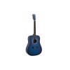 SX Guitar Acoustic Dreadnought SD104 - Gloss Blue Sunburst - Includes Free Softcase