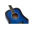 SX Guitar Acoustic Dreadnought SD104 - Gloss Blue Sunburst - Includes Free Softcase