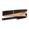 Taylor Embroidered Suede 2.5" Guitar Strap - Black