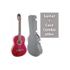 Valencia Classical Guitar Transparent Wine Red VC204TWR - Includes Hardshell case