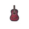 Carlos Acoustic Guitar 1/2 Size - Red Color - Include Free Soft Case