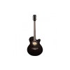 Carlos F511ce Semi-Acoustic Guitar - Black - Include Free Softace