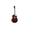 Carlos F511ce Semi-Acoustic Guitar - Shaded Red - Include Free Softcase