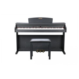 Dynatone SLP-150 Upright Digital Piano With Bench - Black