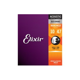 Elixir Strings 11002 Nanoweb 80/20 Acous..