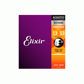 Elixir Strings 11182 Nanoweb 80/20 Acous..