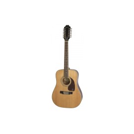 Epiphone Acoustic Guitar DR-212 12 strings Natural - Includes Free Softcase